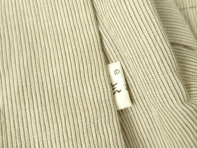 平和屋着物*夏物 男性 織物の名産 近江ちぢみ 縞 綿麻 逸品 DAAX1141op