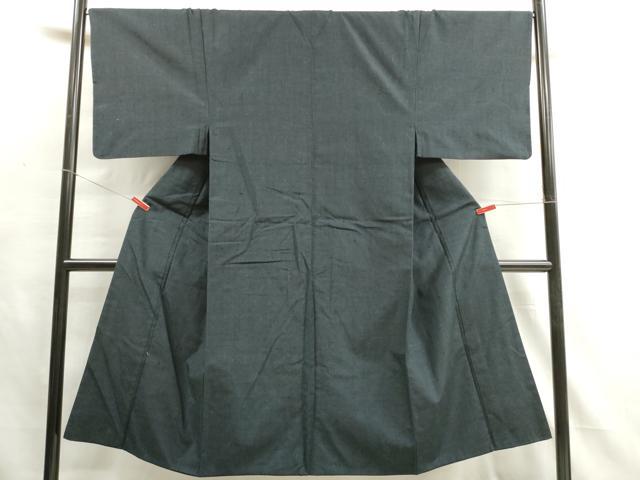 平和屋着物■男性 紬 紺色 正絹 逸品 DAAV2380xg