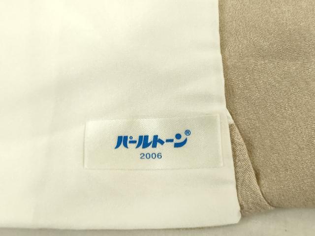 平和屋着物▽上質な小紋 単衣 松葉文 銀彩 正絹 逸品 DAAV3018du