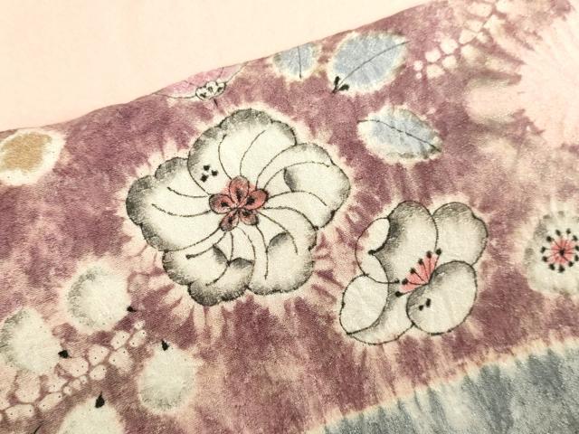 平和屋着物▽訪問着 単衣 絞り 辻が花 ますいわ屋扱い 正絹 逸品 DAAV3020du