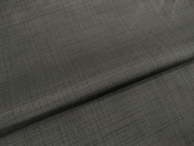 平和屋着物▽男性 本場染大島紬 単衣 消炭色 正絹 逸品 DAAV3030du