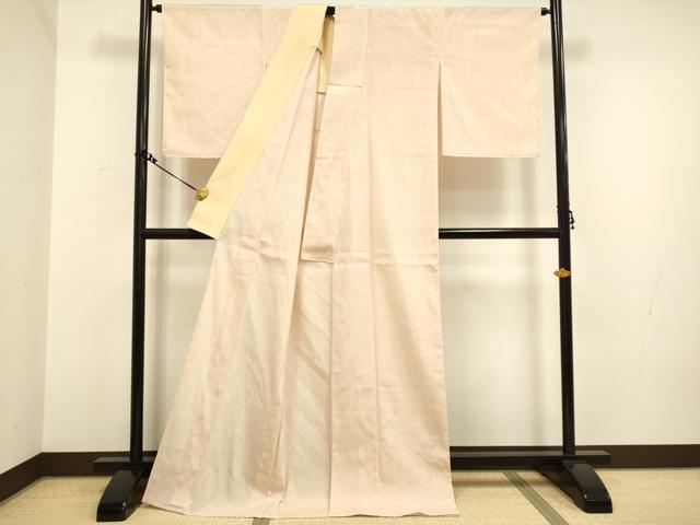 平和屋着物▽本塩沢 単衣 110亀甲 亀甲文 正絹 逸品 DAAV3122du