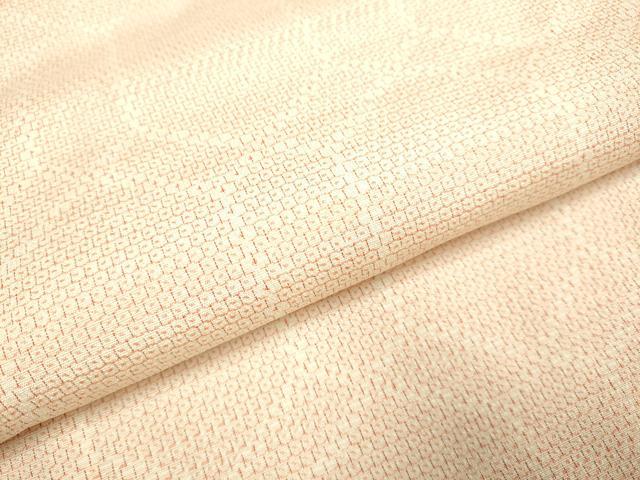 平和屋着物▽本塩沢 単衣 110亀甲 亀甲文 正絹 逸品 DAAV3122du