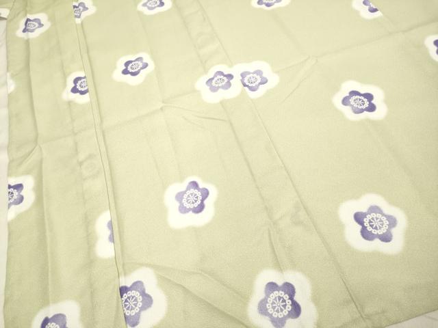 平和屋着物▽小紋 単衣 舞梅文 洗える着物 DAAV3168du