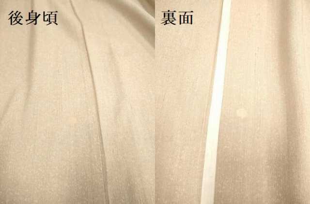 平和屋着物▽訪問着 単衣 紬地 霞文 正絹 逸品 DAAV3172du