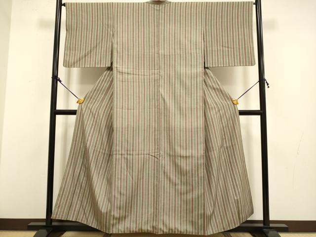 平和屋着物●上質な紬 間道 正絹 逸品 DAAV3211du