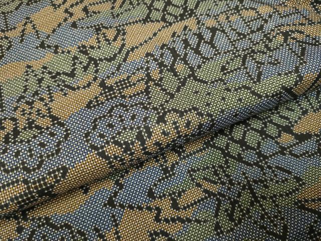 平和屋着物●本場大島紬 7マルキ 風景文 正絹 逸品 DAAV3218du
