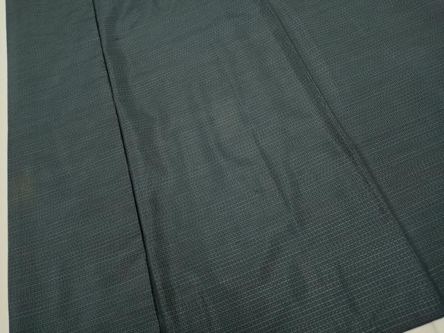 平和屋着物●男性 本場大島紬 アンサンブル 長羽織 格子 正絹 逸品 DAAV3292du