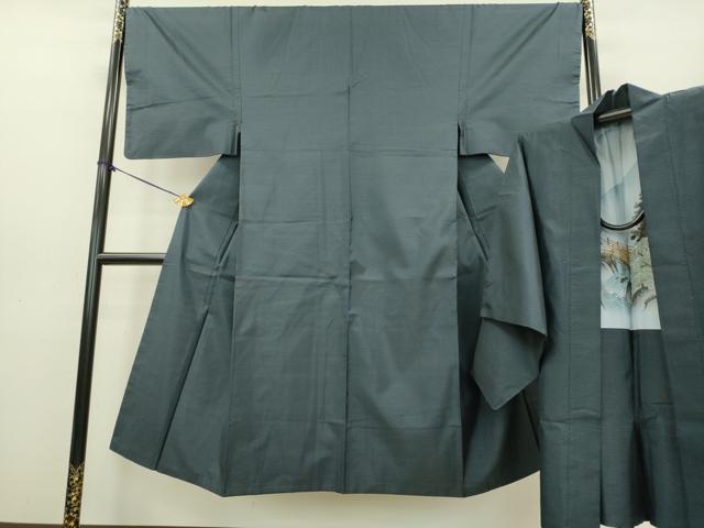 平和屋着物●男性 本場大島紬 アンサンブル 亀甲柄 正絹 逸品 DAAV3330du