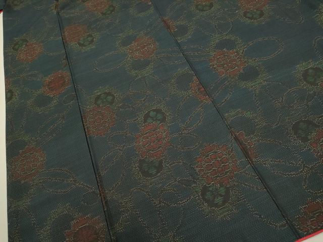 平和屋着物●本場大島紬 舞花文 正絹 逸品 DAAV3360du