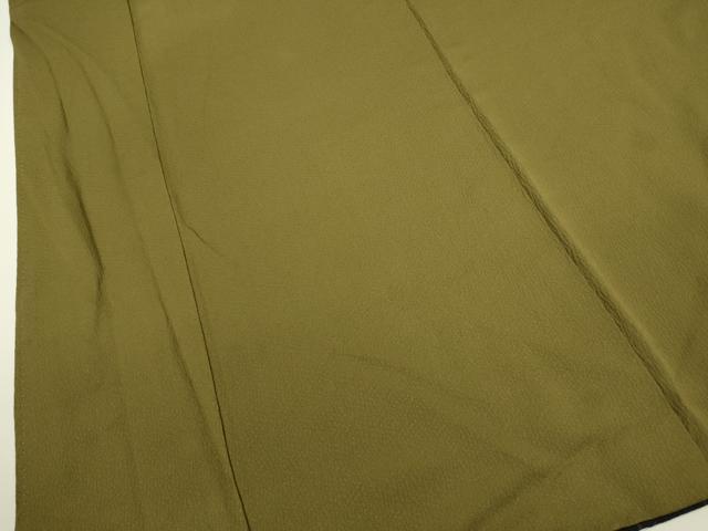 平和屋着物●上質な色無地 路考茶色 正絹 逸品 DAAV3373du