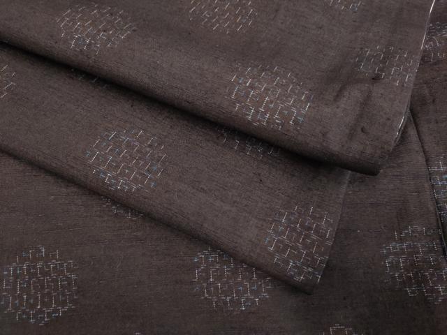 平和屋着物●上質な紬 丸文 正絹 逸品 DAAV3446du