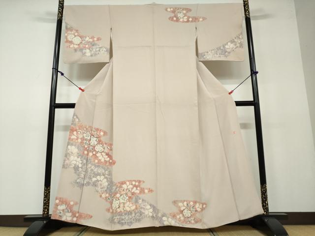 平和屋着物●十日町 名門 滝泰謹製 訪問着 辻が花 正絹 逸品 DAAV4838ud