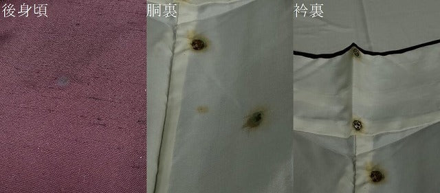 平和屋着物●上質な小紋 紬地 手描き 短冊草花文 正絹 逸品 DAAV4899ud