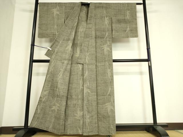 平和屋着物▽上質な紬 単衣 花間道 正絹 逸品 DAAV5026az