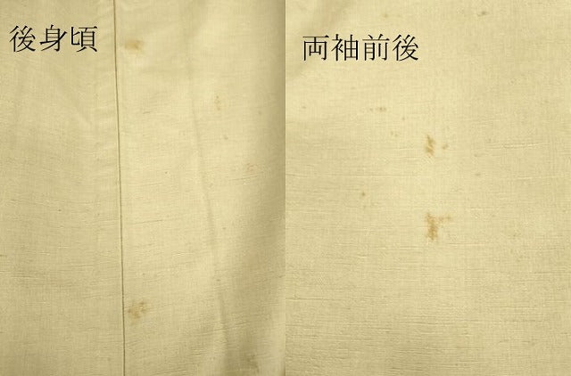 平和屋着物▽色留訪問着 単衣 紬地 麻の葉文 正絹 逸品 DAAV5033az