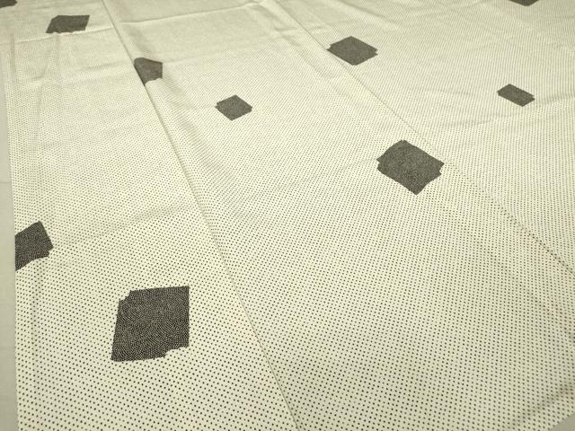 平和屋着物▽上質な小紋 単衣 破れ色紙文 正絹 逸品 DAAV5316az