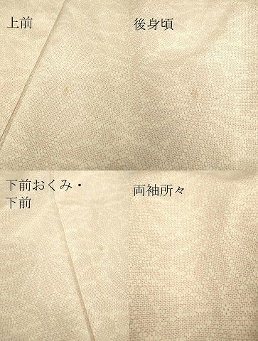 平和屋着物▽本塩沢 単衣 花尽くし 110亀甲 正絹 逸品 DAAV5342az