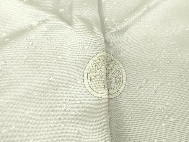 平和屋着物▽上質な色無地 単衣 霞地紋 月白色 正絹 逸品 DAAV5391az