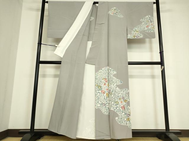 平和屋着物▽訪問着 単衣 辻が花 正絹 逸品 DAAV5397az