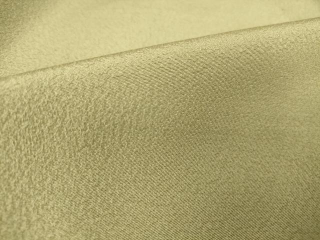 平和屋着物▽上質な色無地 単衣 鶸茶色 正絹 逸品 DAAV5410az