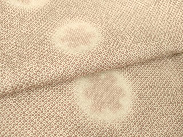 平和屋着物▽上質な小紋 単衣 雪輪文 蛍暈し ほてい屋扱い 正絹 逸品 DAAV5412az