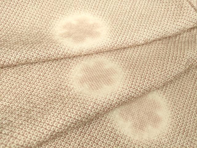 平和屋着物▽上質な小紋 単衣 雪輪文 蛍暈し ほてい屋扱い 正絹 逸品 DAAV5412az
