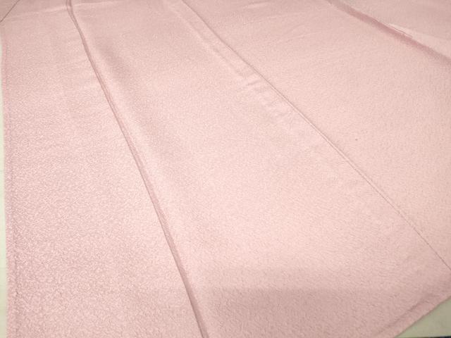 平和屋着物▽上質な色無地 単衣 霞地紋 石竹色 正絹 逸品 未使用 DAAV5417az