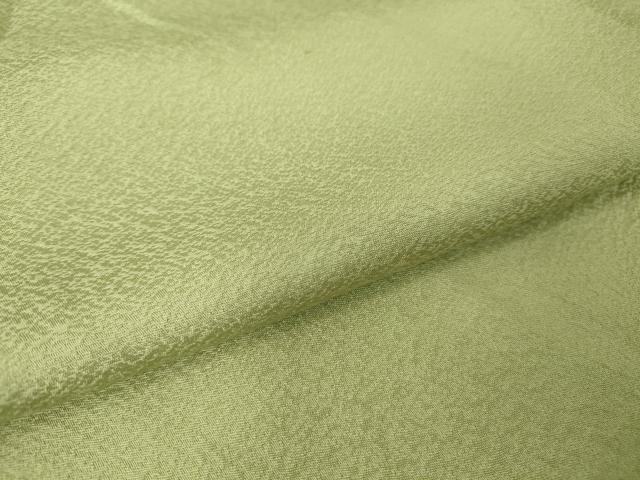 平和屋着物▽上質な色無地 単衣 裏葉柳色 正絹 逸品 DAAV5547az