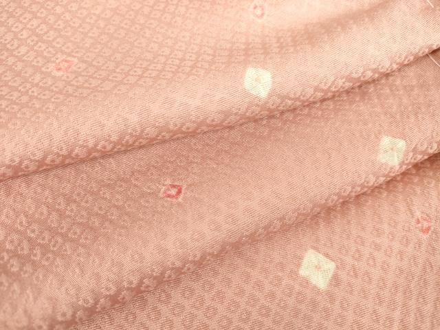 平和屋着物▽上質な小紋 単衣 絞り 箔散らし 正絹 逸品 未使用 DAAV5559az