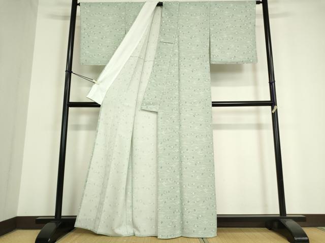 平和屋着物▽小紋 単衣 飛鳥文 洗える着物 DAAV5586az