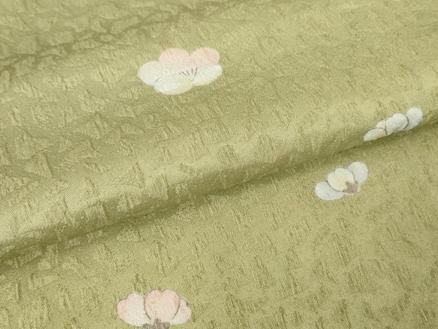 平和屋着物▽小紋 単衣 舞梅文 洗える着物 DAAV5596az