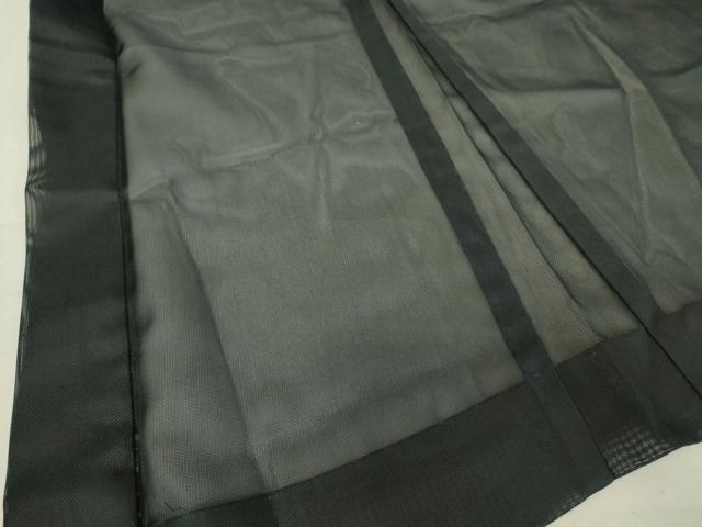 平和屋着物▽羽織 スリーシーズン 春夏秋 塵除け 紗 黒色 洗える着物 DAAV5632az