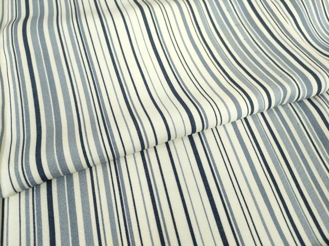 平和屋着物▽上質な小紋 単衣 縞 正絹 逸品 DAAV5651az
