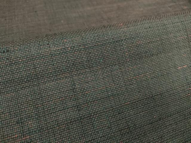 平和屋着物▽上質な紬 単衣 片身替わり 霞文 やまと誂製 正絹 逸品 DAAV5664az