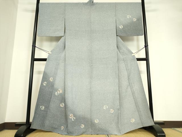 平和屋着物▽訪問着 単衣 花丸文 正絹 逸品 DAAV5678az