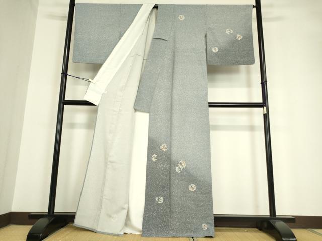 平和屋着物▽訪問着 単衣 花丸文 正絹 逸品 DAAV5678az