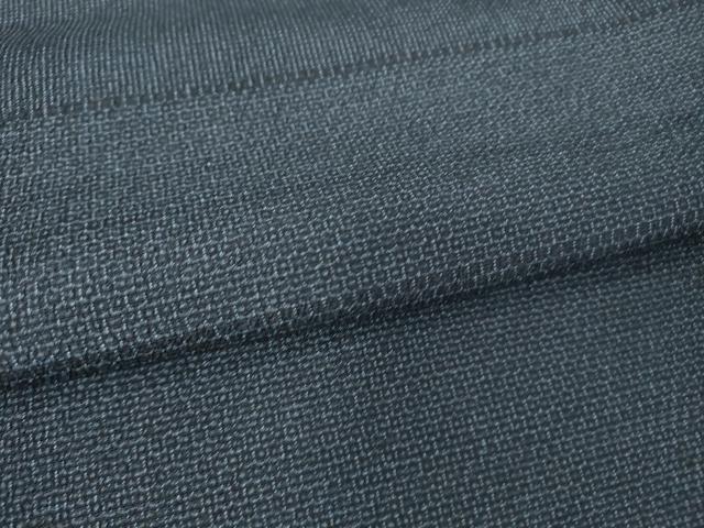 平和屋着物▽本塩沢 単衣 横段文 110亀甲 正絹 逸品 DAAV5686az