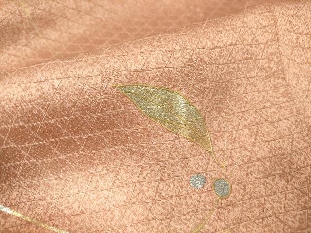 平和屋着物▽訪問着 単衣 舞花文 暈し染め 金彩 正絹 逸品 DAAV5762az