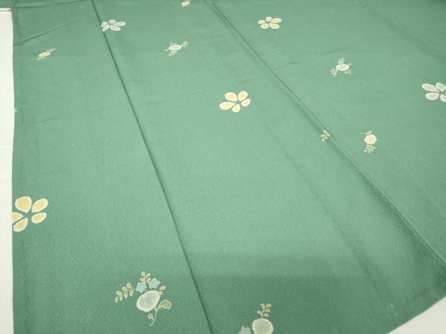 平和屋着物▽上質な小紋 単衣 舞花文 正絹 逸品 DAAV5811az