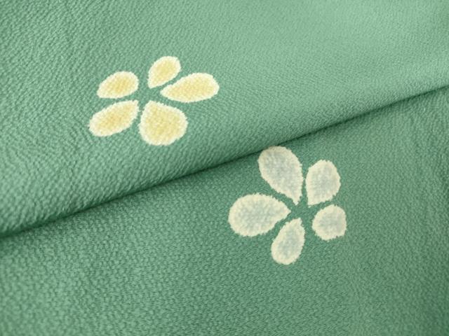 平和屋着物▽上質な小紋 単衣 舞花文 正絹 逸品 DAAV5811az