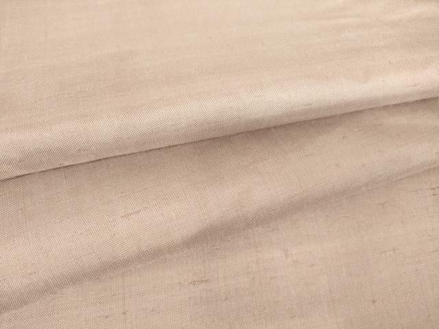 平和屋着物▽上質な紬 単衣 薄柿色 正絹 逸品 DAAV5846az