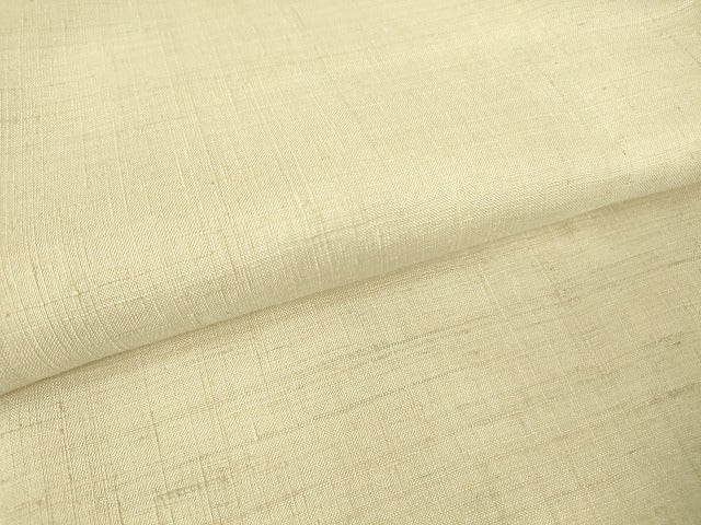平和屋着物▽生紬 単衣 練色 正絹 逸品 DAAV5966az