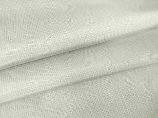 平和屋着物▽男性 紬 単衣 格子 正絹 逸品 DAAV5984az