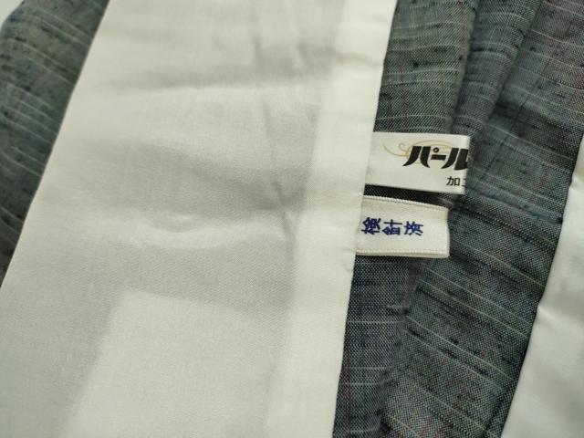 平和屋着物▽上質な紬 単衣 霞文 正絹 逸品 DAAV5998az