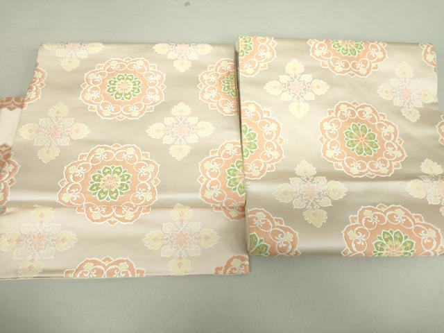 平和屋着物●つけ帯 唐織 正倉院花文 金糸 三越扱い 正絹 逸品 DAAV6091ps