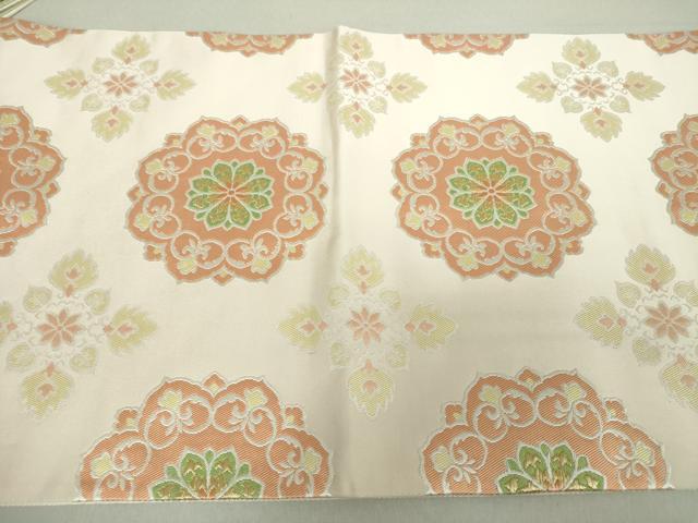 平和屋着物●つけ帯 唐織 正倉院花文 金糸 三越扱い 正絹 逸品 DAAV6091ps