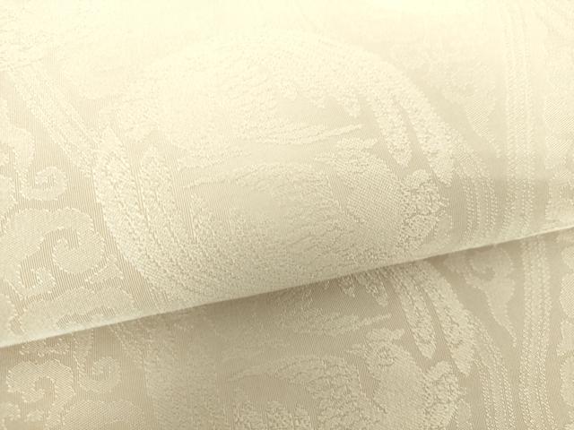 平和屋着物●富麻つづれ 九寸開き名古屋帯 立涌向かい鳥花文 灰梅色 正絹 逸品 未使用 DAAV6178ps