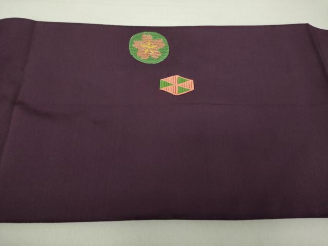 平和屋着物●爪掻き本綴れ 八寸名古屋帯 絽刺し 花丸文 金糸 正絹 逸品 DAAV6194ps