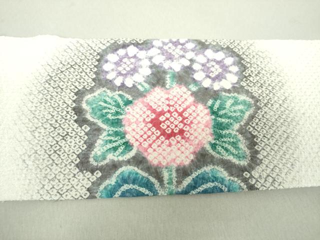 平和屋着物●名門 藤娘きぬたや・総絞り 九寸名古屋帯 花鳥文 正絹 逸品 DAAV6219ps